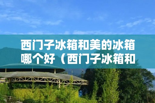 西门子冰箱和美的冰箱哪个好（西门子冰箱和美的冰箱哪个好?）