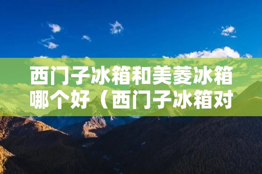 西门子冰箱和美菱冰箱哪个好（西门子冰箱对比美菱冰箱）