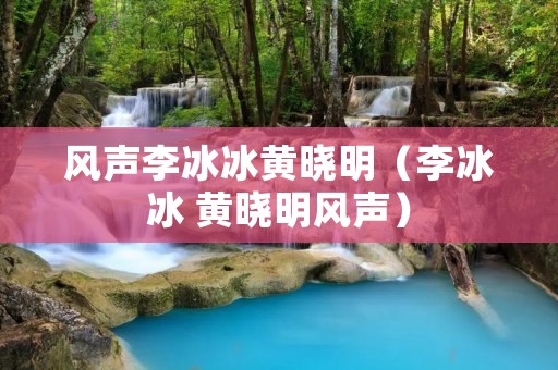风声李冰冰黄晓明(李冰冰 黄晓明风声) 风声李冰冰黄晓明(李冰冰 黄晓明风声)