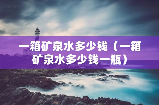 一箱矿泉水多少钱（一箱矿泉水多少钱一瓶）