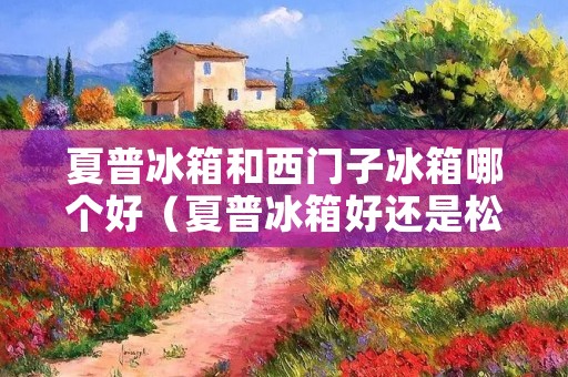 夏普冰箱和西门子冰箱哪个好（夏普冰箱好还是松下冰箱好）