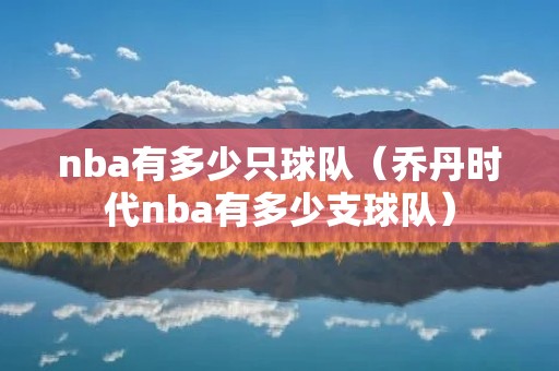 nba有多少只球队(乔丹时代nba有多少支球队) nba有多少只球队(乔丹时代nba有多少支球队)