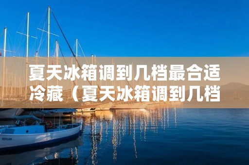 夏天冰箱调到几档最合适冷藏(夏天冰箱调到几档最合适冷藏室温度)