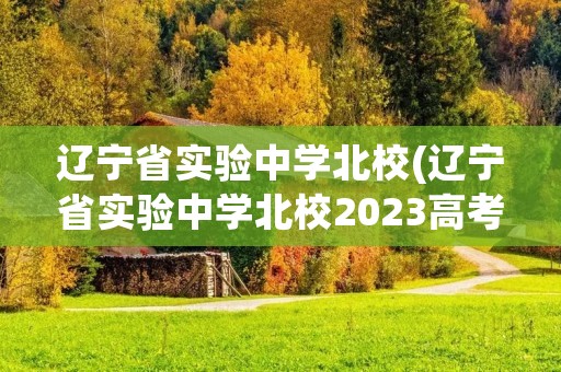 辽宁省实验中学北校(辽宁省实验中学北校2023高考成绩) 辽宁省实验中学北校(辽宁省实验中学北校2023高考成绩)