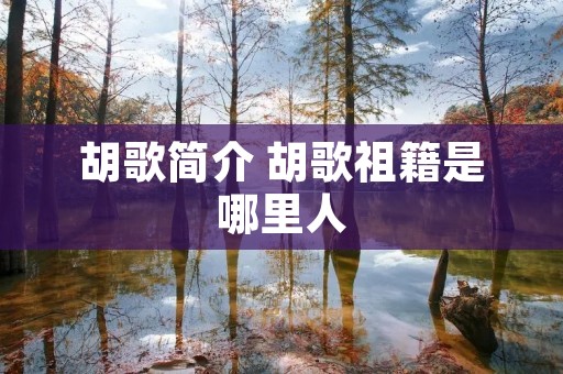 胡歌简介 胡歌祖籍是哪里人 胡歌简介 胡歌祖籍是哪里人