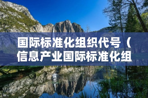 国际标准化组织代号(信息产业国际标准化组织代号) 国际标准化组织代号(信息产业国际标准化组织代号)