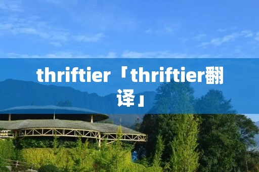 thriftier「thriftier翻译」