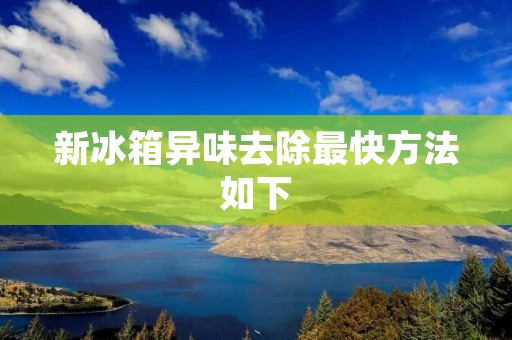 新冰箱异味去除最快方法如下