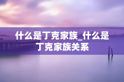 什么是丁克家族_什么是丁克家族关系 什么是丁克家族_什么是丁克家族关系