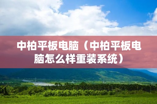 中柏平板电脑(中柏平板电脑怎么样重装系统) 中柏平板电脑(中柏平板电脑怎么样重装系统)