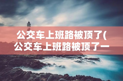 公交车上班路被顶了(公交车上班路被顶了一路应该怎么去投诉?)
