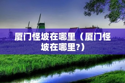厦门怪坡在哪里（厦门怪坡在哪里?）
