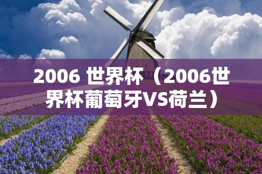 2006 世界杯(2006世界杯葡萄牙VS荷兰) 2006 世界杯(2006世界杯葡萄牙VS荷兰)