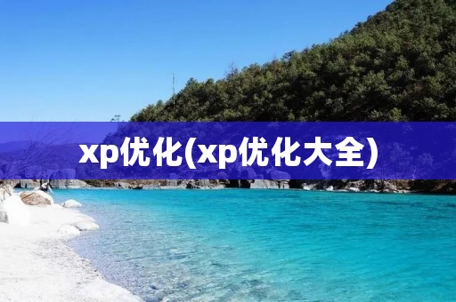 xp优化(xp优化大全)