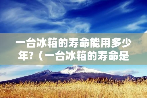 一台冰箱的寿命能用多少年?(一台冰箱的寿命是多少年呢)