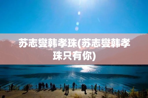 苏志燮韩孝珠(苏志燮韩孝珠只有你)