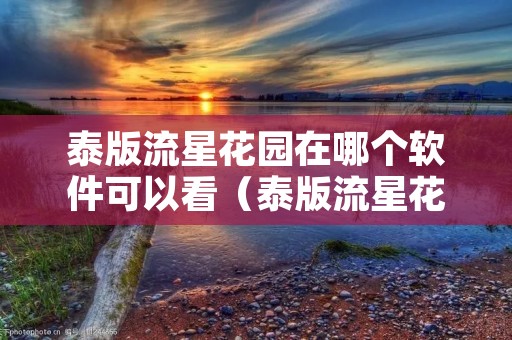 泰版流星花园在哪个软件可以看(泰版流星花园在哪个软件可以看电视) 泰版流星花园在哪个软件可以看(泰版流星花园在哪个软件可以看电视)