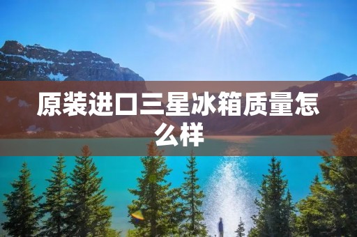 原装进口三星冰箱质量怎么样