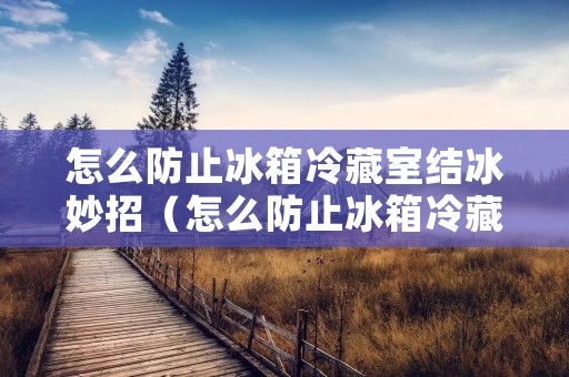 怎么防止冰箱冷藏室结冰妙招(怎么防止冰箱冷藏室结冰妙招视频)