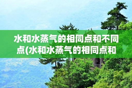 水和水蒸气的相同点和不同点(水和水蒸气的相同点和不同点?)