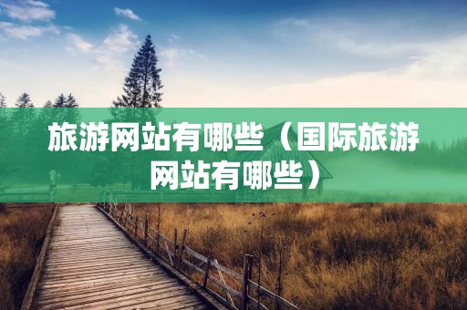 旅游网站有哪些（国际旅游网站有哪些）