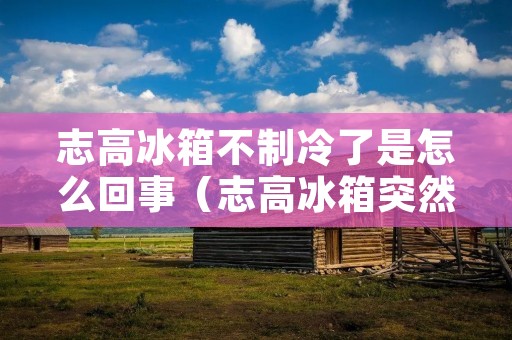 志高冰箱不制冷了是怎么回事(志高冰箱突然不制冷了是怎么回事)