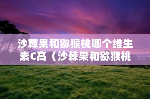 沙棘果和猕猴桃哪个维生素C高(沙棘果和猕猴桃哪个维生素c高) 沙棘果和猕猴桃哪个维生素C高(沙棘果和猕猴桃哪个维生素c高)