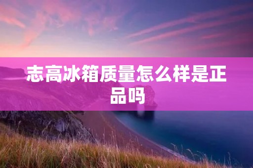 志高冰箱质量怎么样是正品吗