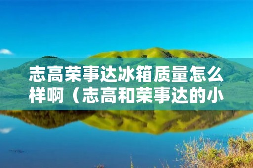 志高荣事达冰箱质量怎么样啊(志高和荣事达的小冰柜怎么样)