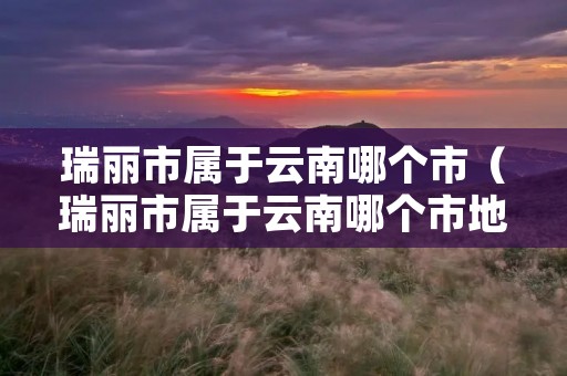 瑞丽市属于云南哪个市(瑞丽市属于云南哪个市地图) 瑞丽市属于云南哪个市(瑞丽市属于云南哪个市地图)