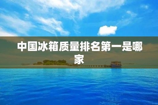 中国冰箱质量排名第一是哪家