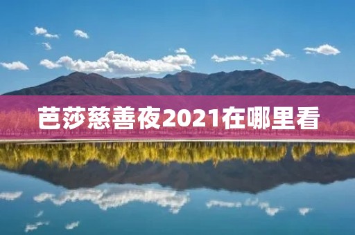 芭莎慈善夜2021在哪里看 芭莎慈善夜2021在哪里看