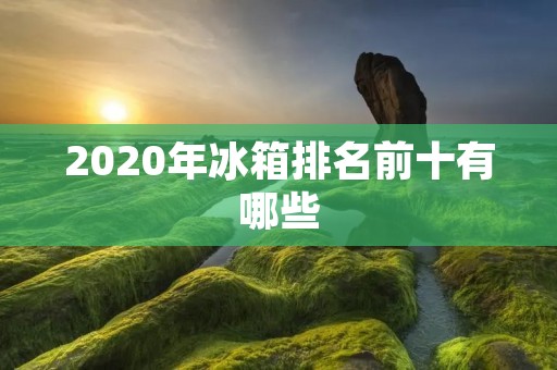 2020年冰箱排名前十有哪些