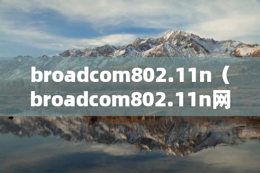 broadcom802.11n（broadcom802.11n网络适配器）