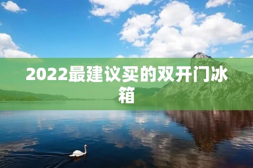 2022最建议买的双开门冰箱
