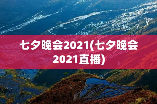 七夕晚会2021(七夕晚会2021直播)