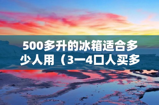 500多升的冰箱适合多少人用（3一4口人买多大冰箱）