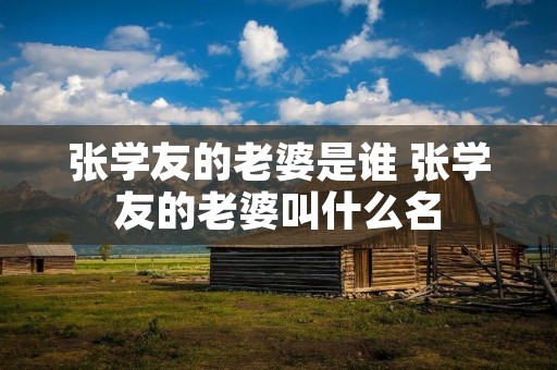 张学友的老婆是谁 张学友的老婆叫什么名 张学友的老婆是谁 张学友的老婆叫什么名