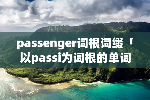 passenger词根词缀「以passi为词根的单词」
