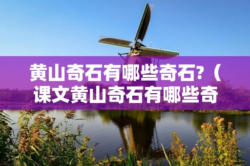 黄山奇石有哪些奇石?（课文黄山奇石有哪些奇石?）
