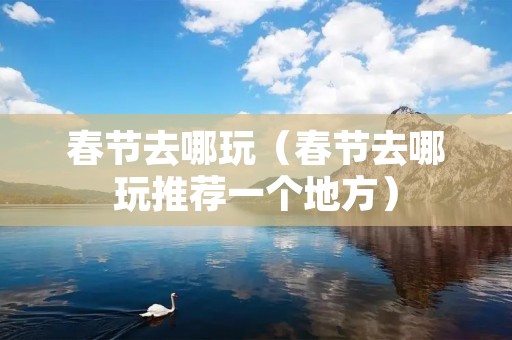 春节去哪玩（春节去哪玩推荐一个地方）