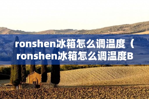ronshen冰箱怎么调温度（ronshen冰箱怎么调温度BCD252WD18NP）