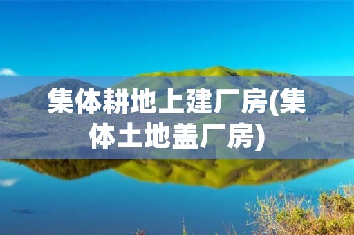 集体耕地上建厂房(集体土地盖厂房) 集体耕地上建厂房(集体土地盖厂房)