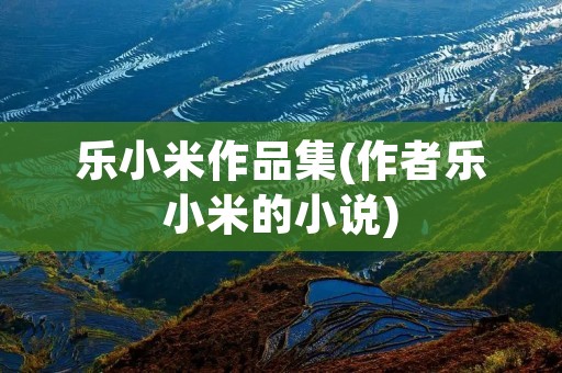 乐小米作品集(作者乐小米的小说)