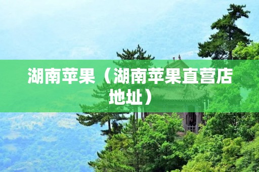 湖南苹果(湖南苹果直营店地址) 湖南苹果(湖南苹果直营店地址)