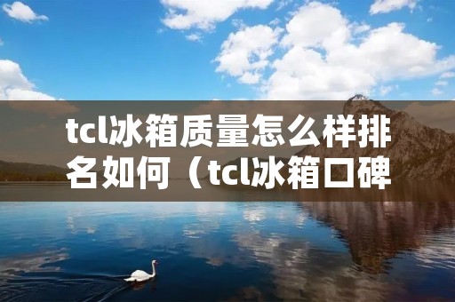 tcl冰箱质量怎么样排名如何（tcl冰箱口碑）