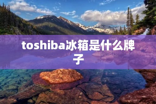 toshiba冰箱是什么牌子