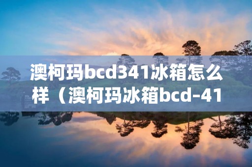 澳柯玛bcd341冰箱怎么样(澳柯玛冰箱bcd–419wpg)