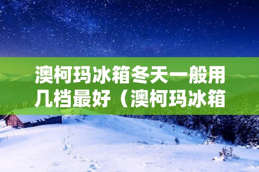澳柯玛冰箱冬天一般用几档最好(澳柯玛冰箱冬天应该调几档比较适合)
