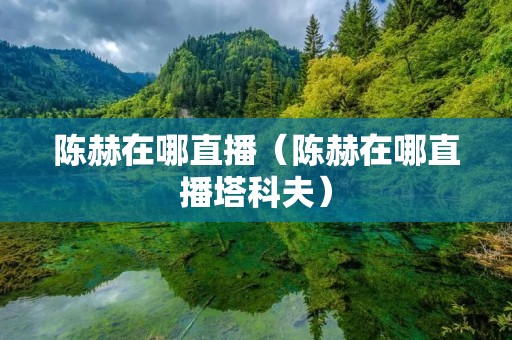 陈赫在哪直播（陈赫在哪直播塔科夫）